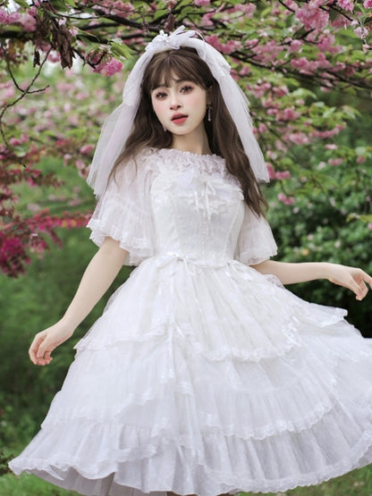 Angel Lace Frill Lolita Dress EIY0017