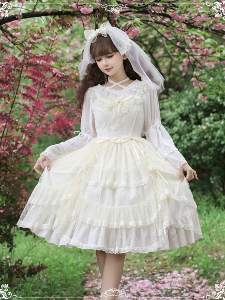 Angel Lace Frill Lolita Dress EIY0017