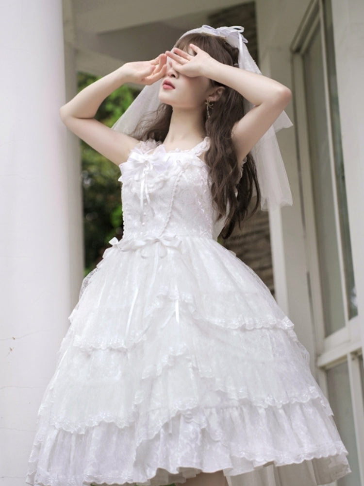 Angel Lace Frill Lolita Dress EIY0017