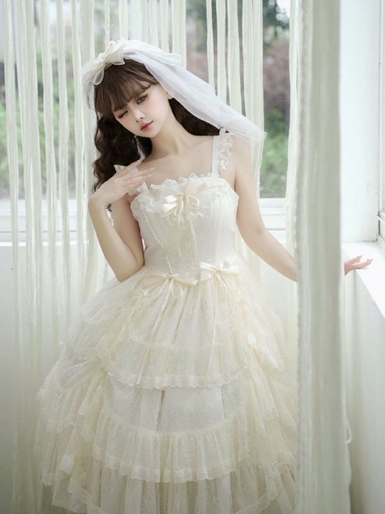 Angel Lace Frill Lolita Dress EIY0017