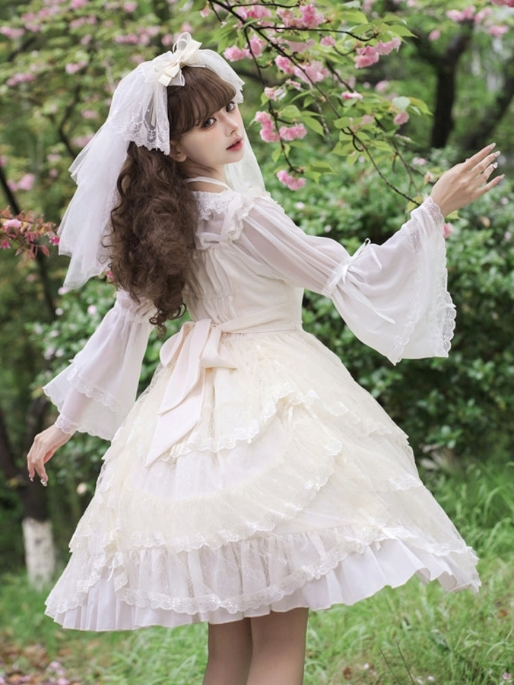 Angel Lace Frill Lolita Dress EIY0017