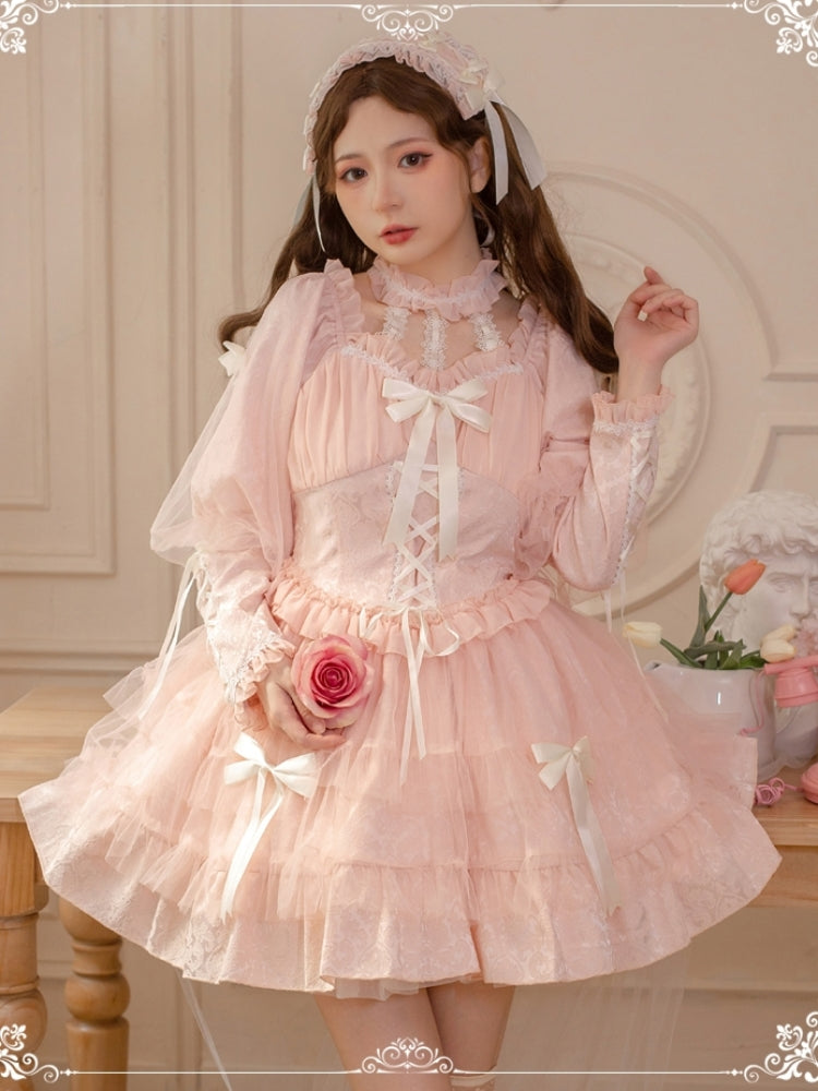 Sweet Frill Ribbon Gothic Lolita Dress EIY0020