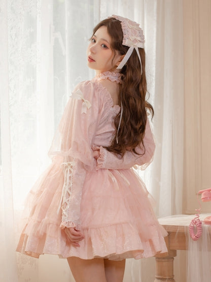 Sweet Frill Ribbon Gothic Lolita Dress EIY0020