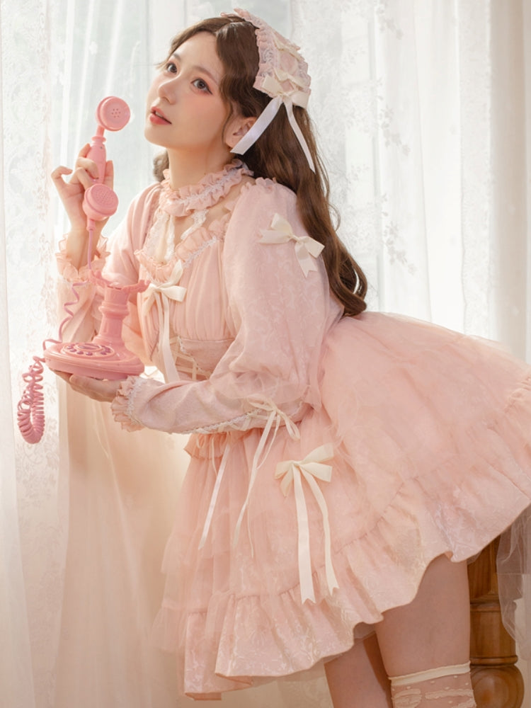 Sweet Frill Ribbon Gothic Lolita Dress EIY0020