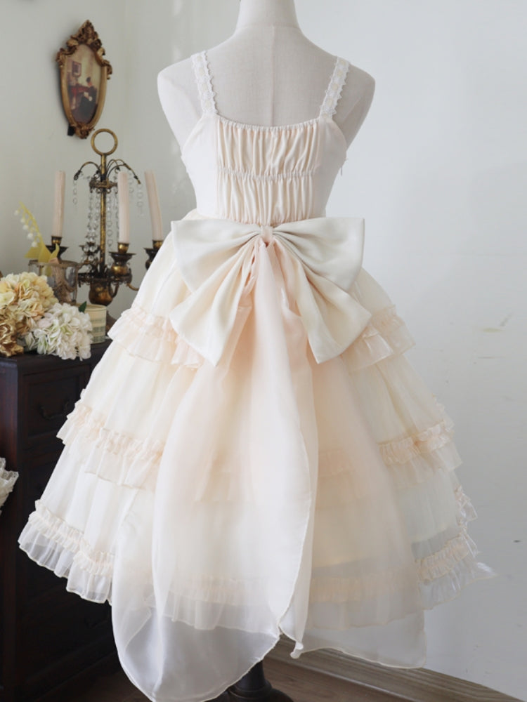 Sweet Apricot Lolita Tiered Dress EIY0021