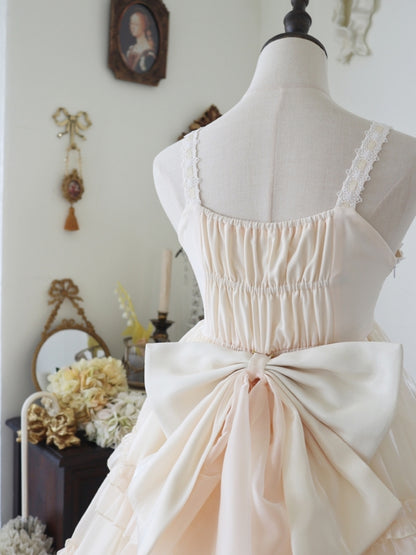 Sweet Apricot Lolita Tiered Dress EIY0021