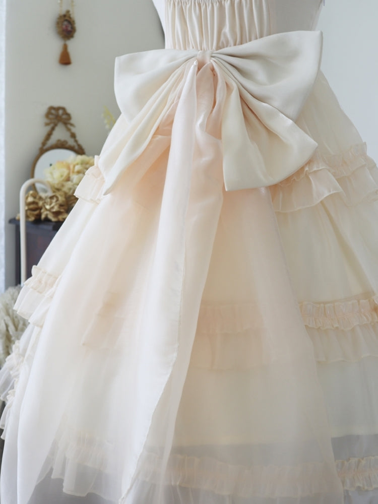 Sweet Apricot Lolita Tiered Dress EIY0021