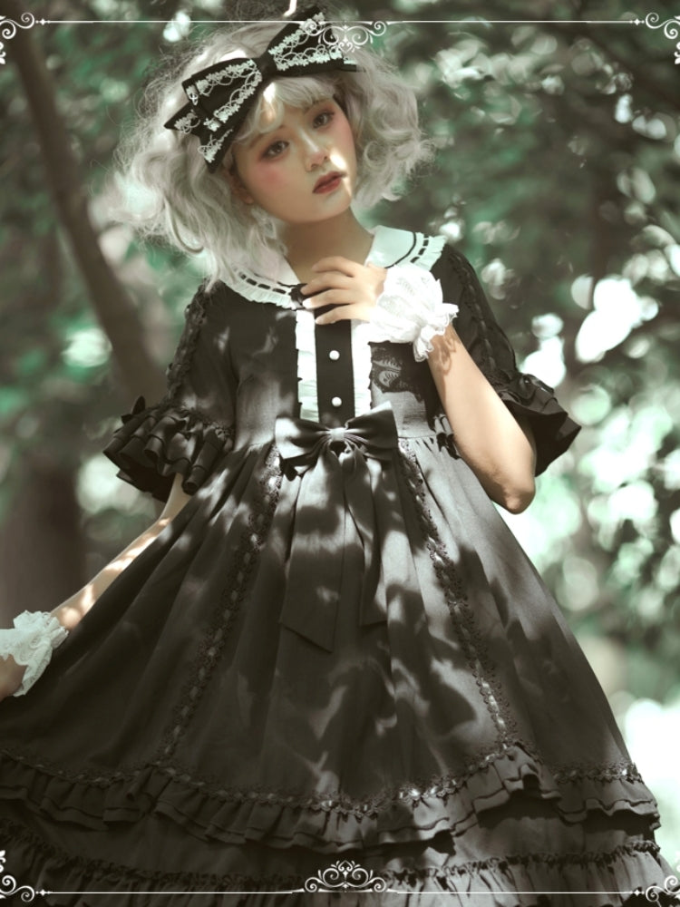 Dark Retro Palace-Style Lolita Dress EIY0026