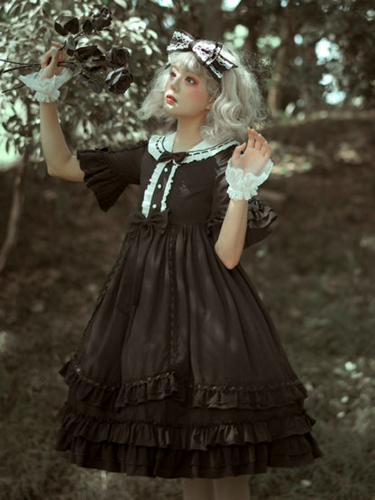 Dark Retro Palace-Style Lolita Dress EIY0026