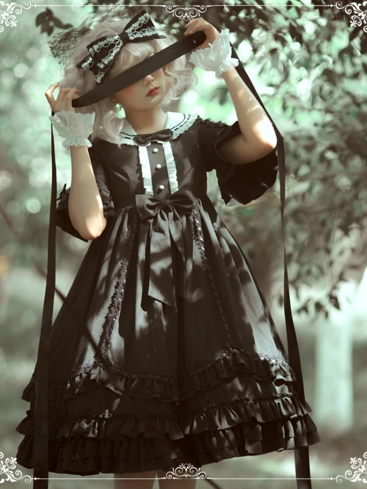 Dark Retro Palace-Style Lolita Dress EIY0026