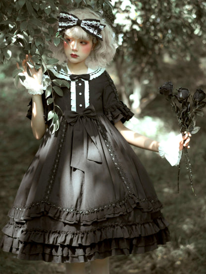 Dark Retro Palace-Style Lolita Dress EIY0026