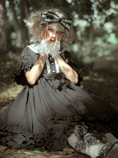 Dark Retro Palace-Style Lolita Dress EIY0026