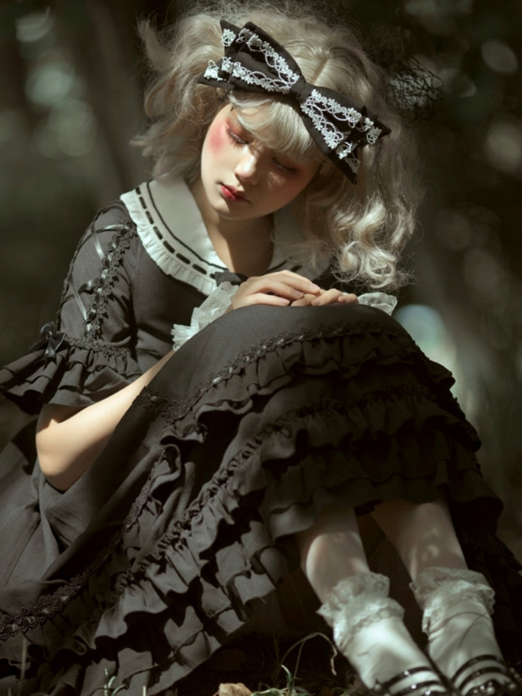 Dark Retro Palace-Style Lolita Dress EIY0026