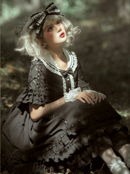 Dark Retro Palace-Style Lolita Dress EIY0026