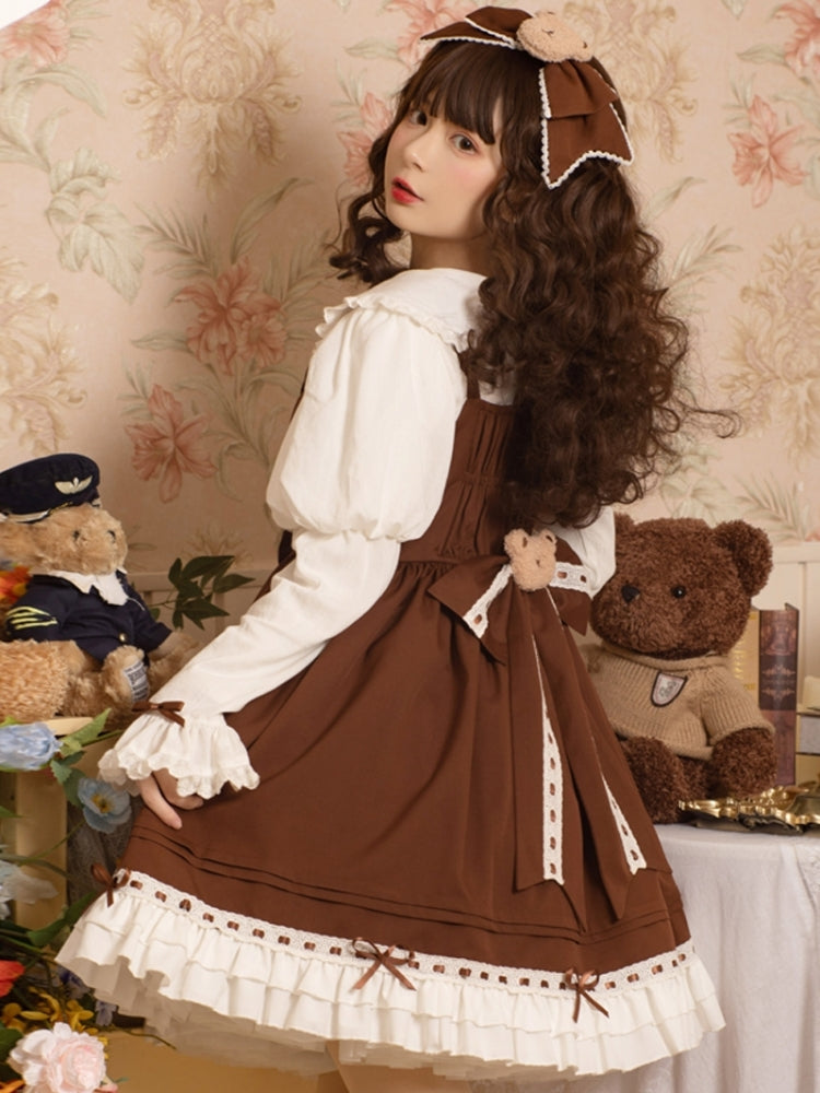 Bear Decoration Brown Lolita Dress EIY0034