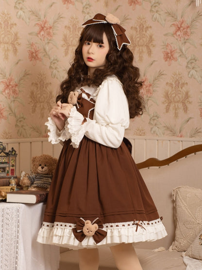 Bear Decoration Brown Lolita Dress EIY0034