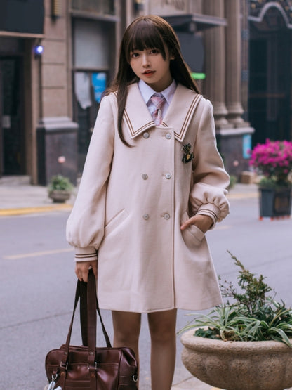 College-Style Mid-Length Coat EIY0040