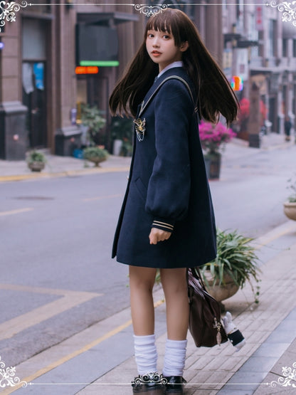 College-Style Mid-Length Coat EIY0040