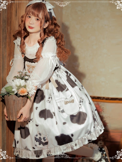 Sweet Milk Candy Lolita High Waist Dress EIY0041