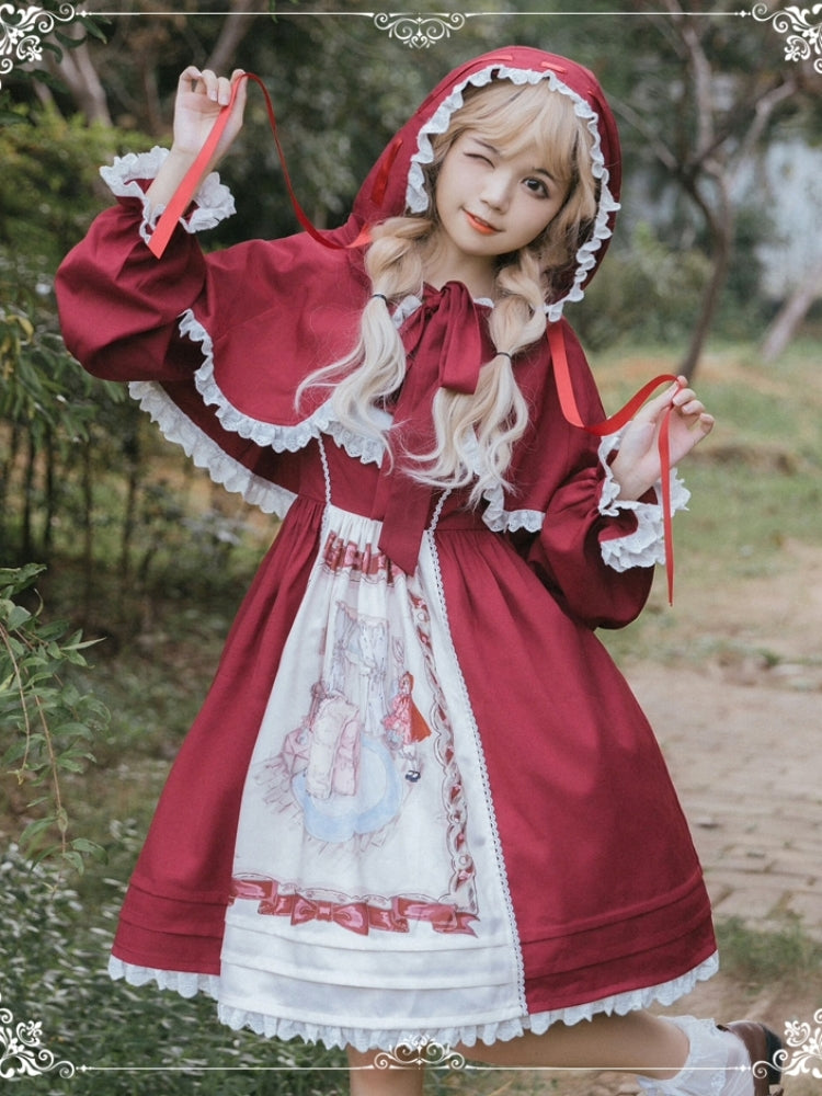 Little Red Riding Hood-Style Dress EIY0043