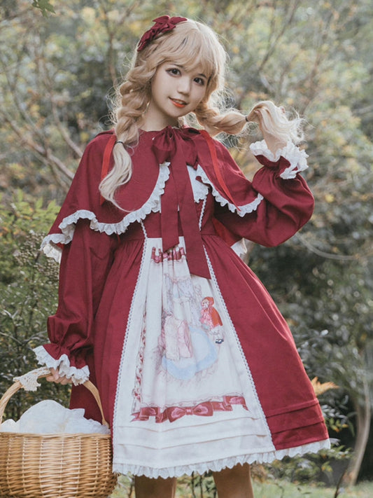 Little Red Riding Hood-Style Dress EIY0043