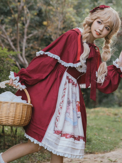 Little Red Riding Hood-Style Dress EIY0043