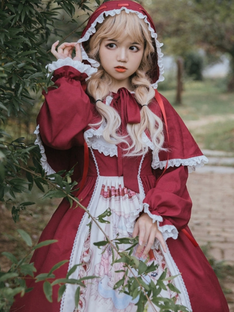 Little Red Riding Hood-Style Dress EIY0043