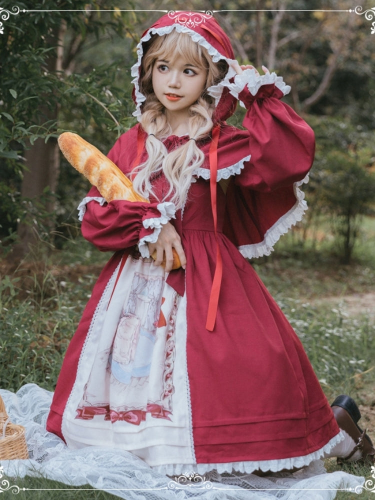 Little Red Riding Hood-Style Dress EIY0043