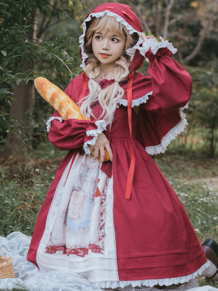 Little Red Riding Hood-Style Dress EIY0043