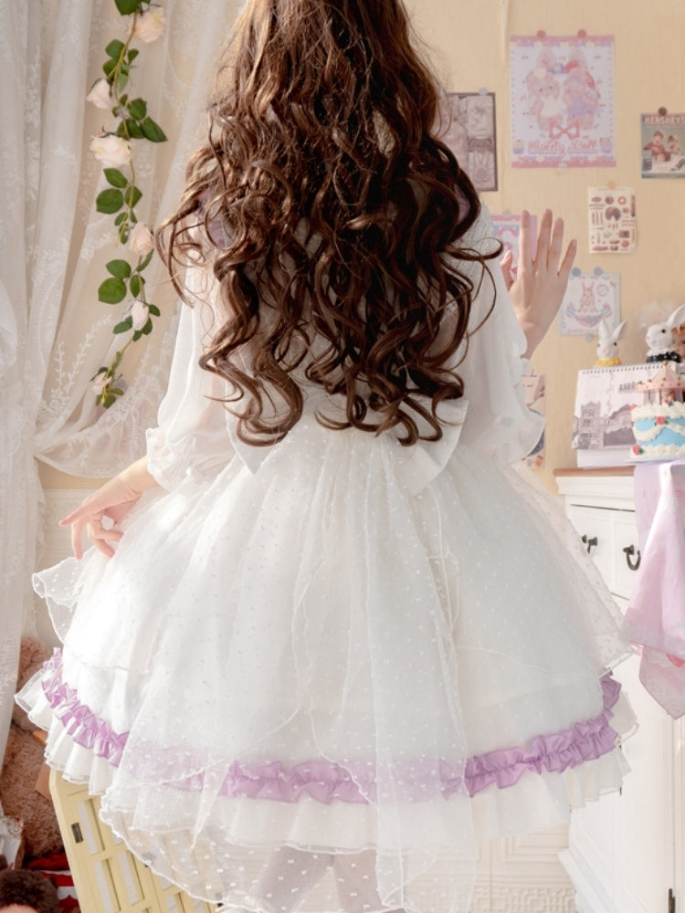 Purple and White Tulle Fairy Dress EIY0052