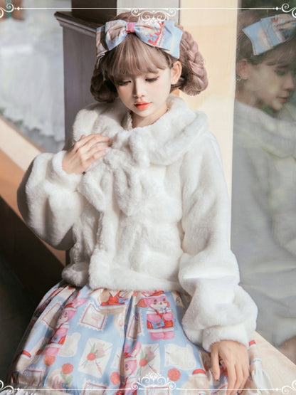 Short Fleece Ribbon Jacket EIY0053