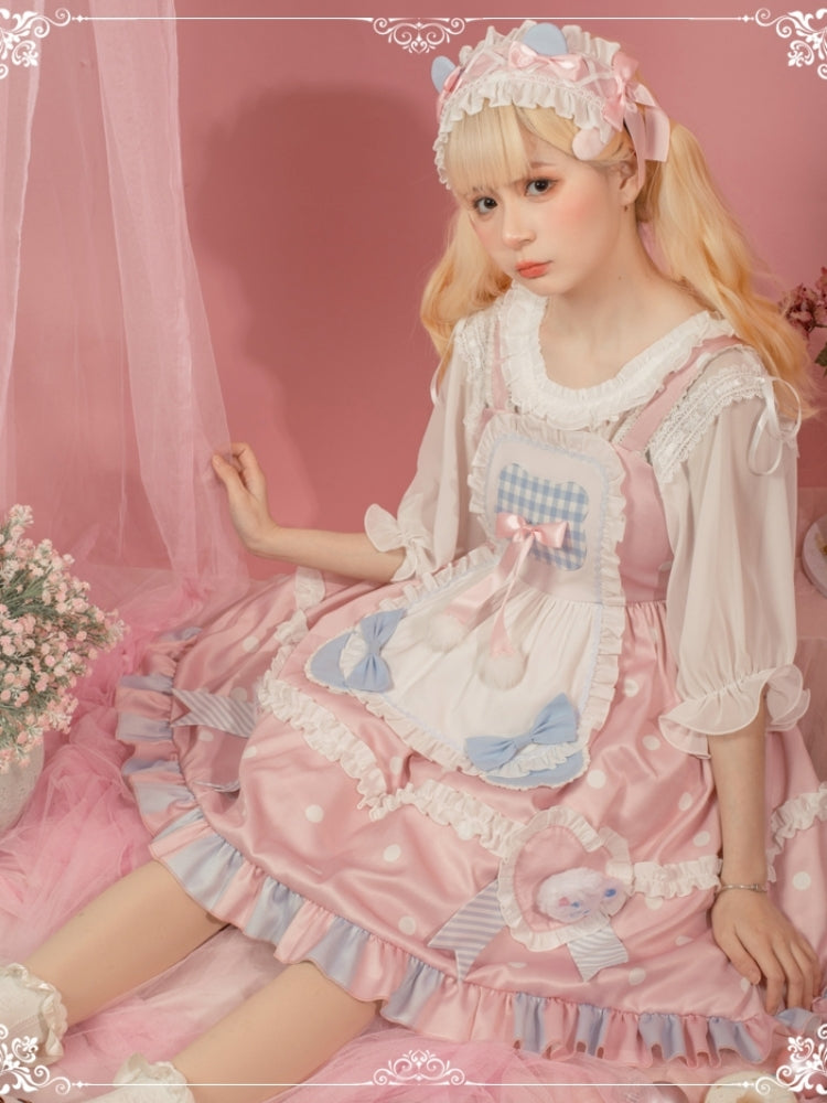 Bear Sweet Pink Frill Dress EIY0079