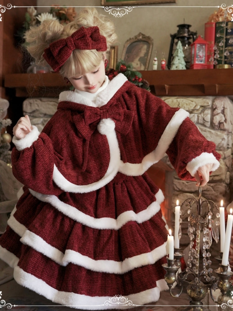 Christmas Lolita Wine Red Dress EIY0063