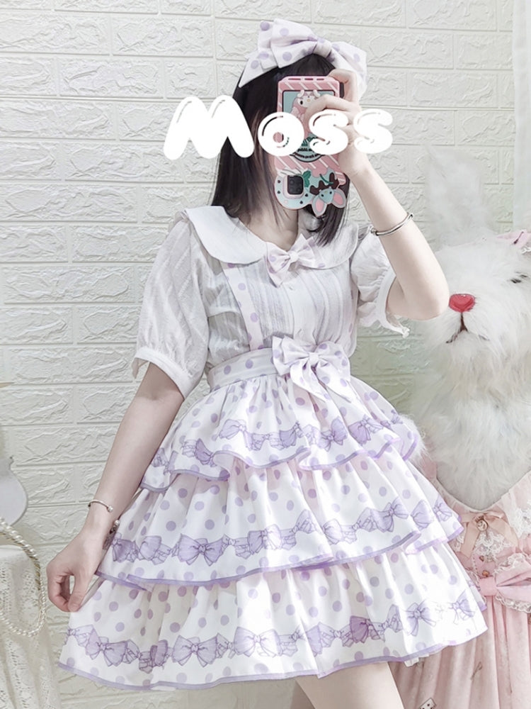 Polka Dot 3-Tiered Lolita Skirt EIY0056