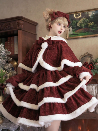 Christmas Lolita Wine Red Dress EIY0063