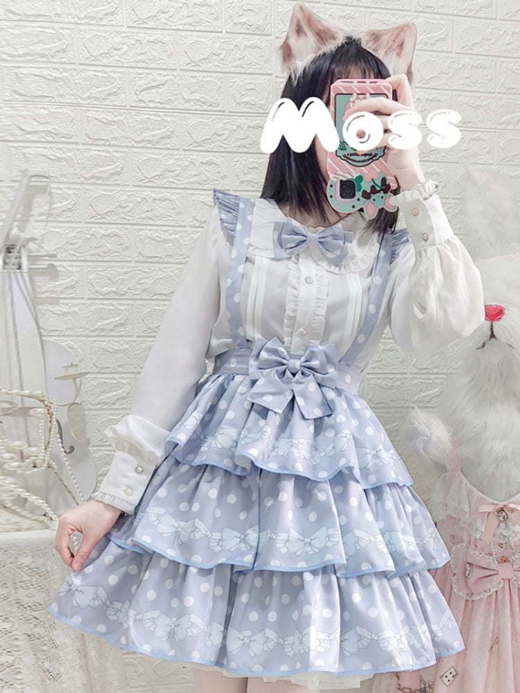 Polka Dot 3-Tiered Lolita Skirt EIY0056