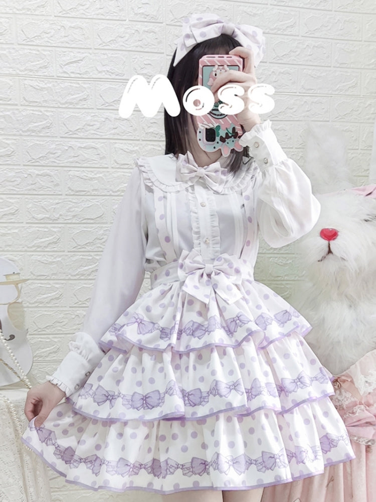 Polka Dot 3-Tiered Lolita Skirt EIY0056