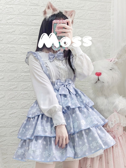 Polka Dot 3-Tiered Lolita Skirt EIY0056