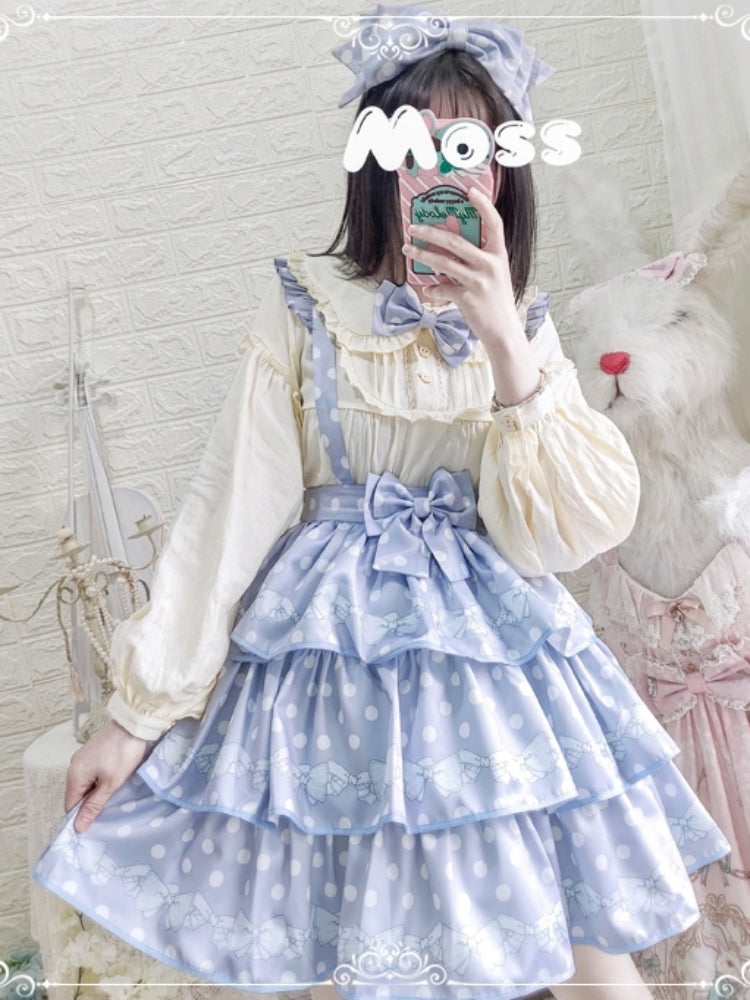 Polka Dot 3-Tiered Lolita Skirt EIY0056