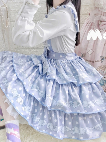 Polka Dot 3-Tiered Lolita Skirt EIY0056