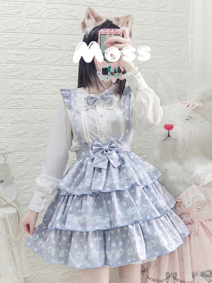 Polka Dot 3-Tiered Lolita Skirt EIY0056