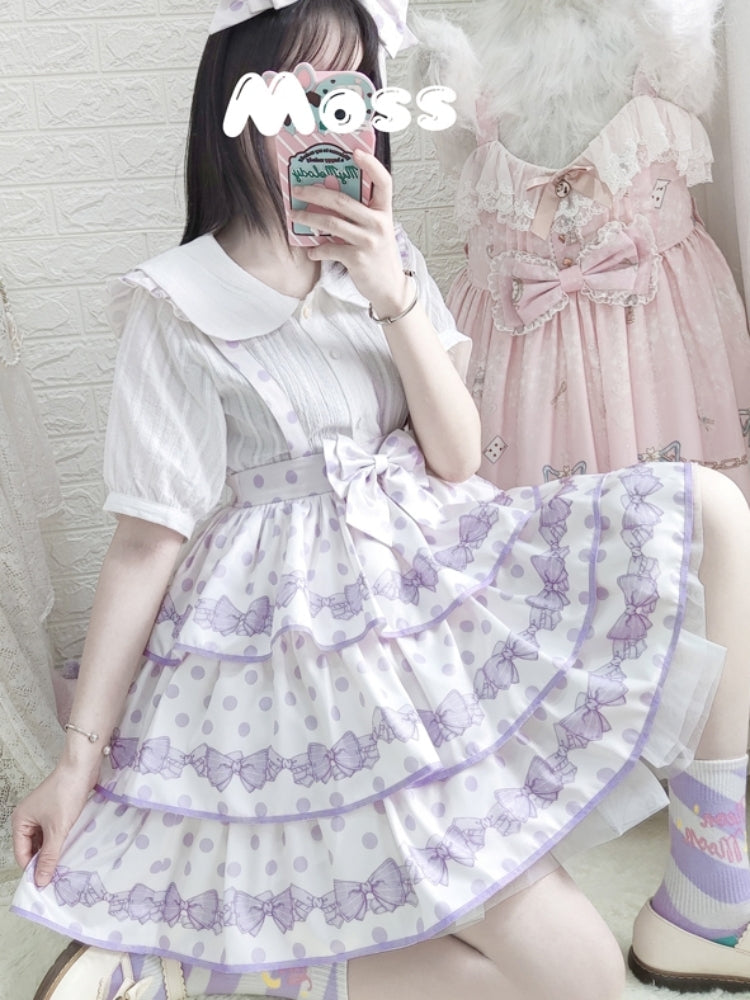 Polka Dot 3-Tiered Lolita Skirt EIY0056