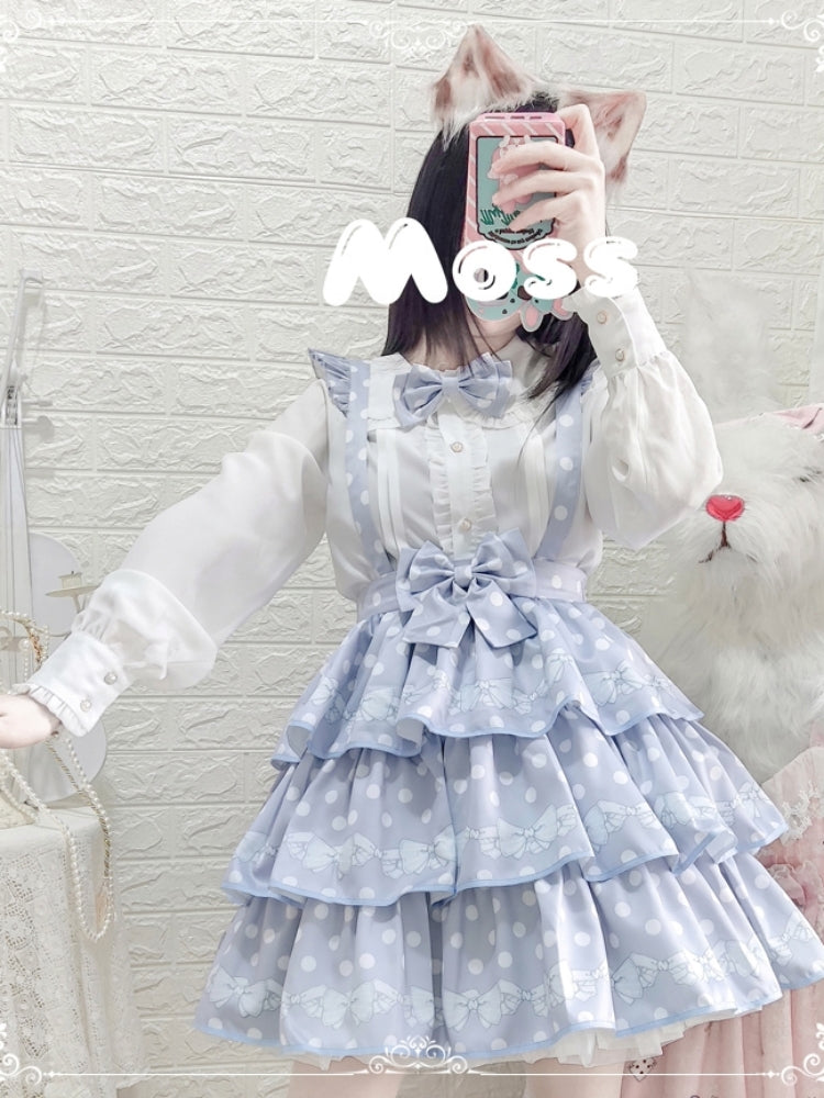 Polka Dot 3-Tiered Lolita Skirt EIY0056