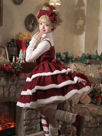 Christmas Lolita Wine Red Dress EIY0063