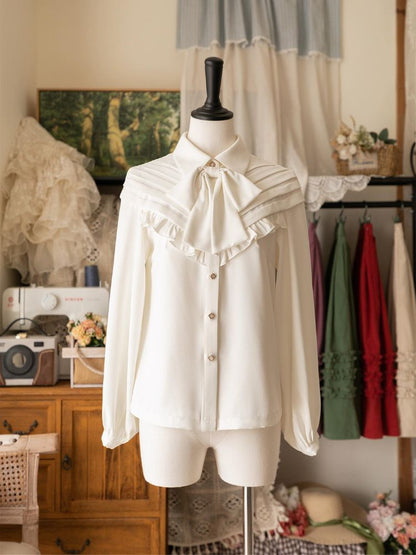 Classic Frilled Ribbon Blouse FOR0007