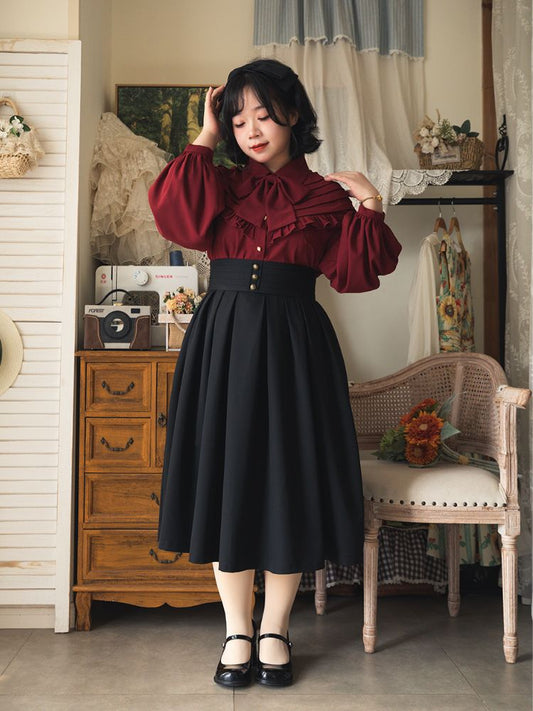 Classic Middle Pleat Skirt FOR0011