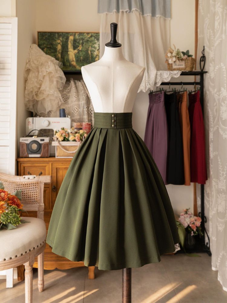 Classic Middle Pleat Skirt FOR0011