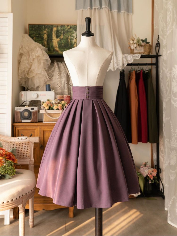 Classic Middle Pleat Skirt FOR0011