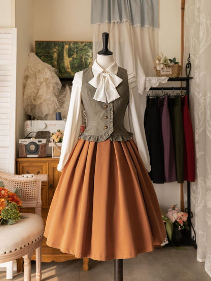 Classic Middle Pleat Skirt FOR0011