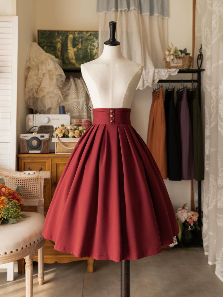 Classic Middle Pleat Skirt FOR0011